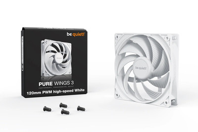 Case Cooler Be quiet Pure Wings 3 120mm PWM high-speed BL111 White