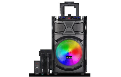 Karaoke zvučnik Intex T-350 TUFB (Dual) v5.1 Trolley FM/Aux/HDMI/USB/BT 5.1/2 x mic/ Daljinski  60W