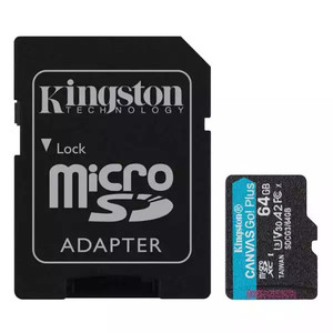 Micro SDXC Card 64GB Kingston  SDCG3/64 170MB/70MB/s + adapter