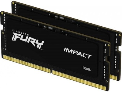 KINGSTON SODIMM DDR5, 64GB (2x32GB kit), 4800MHz, Fury Impact (KF548S38IBK2-64)